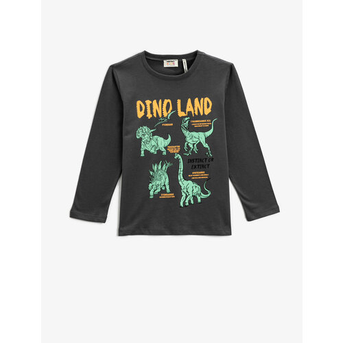 фото Лонгслив koton, размер 6-7 лет, серый