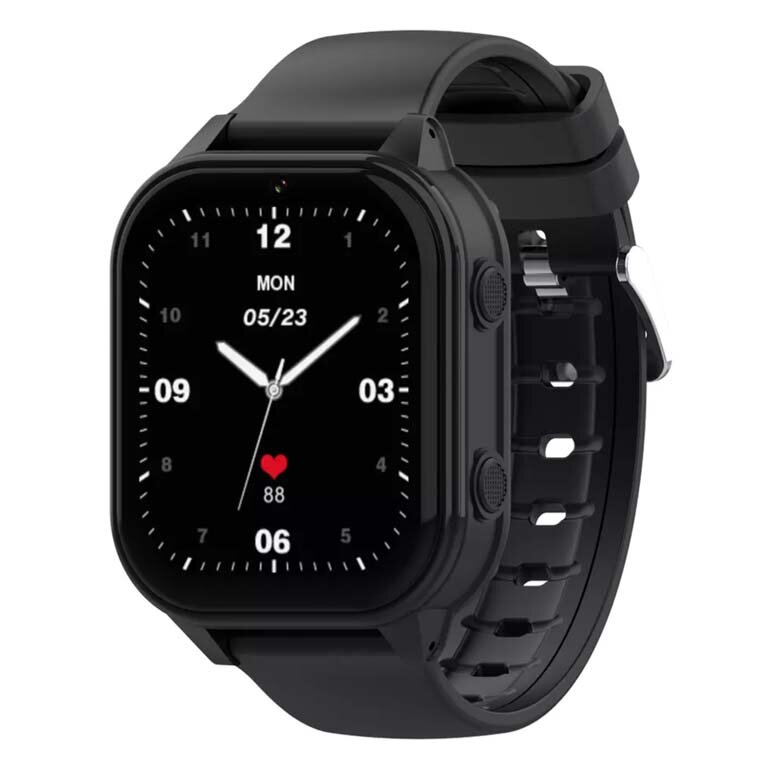 Детские умные часы Smart Baby Watch KT19 Pro 4G от Wonlex с GPS, телефоном, виброзвонком, видеозвонком, WhatsApp, черные
