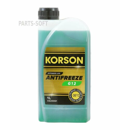KORSON KS20061 Антифриз G12 -36 (зеленый) 1L