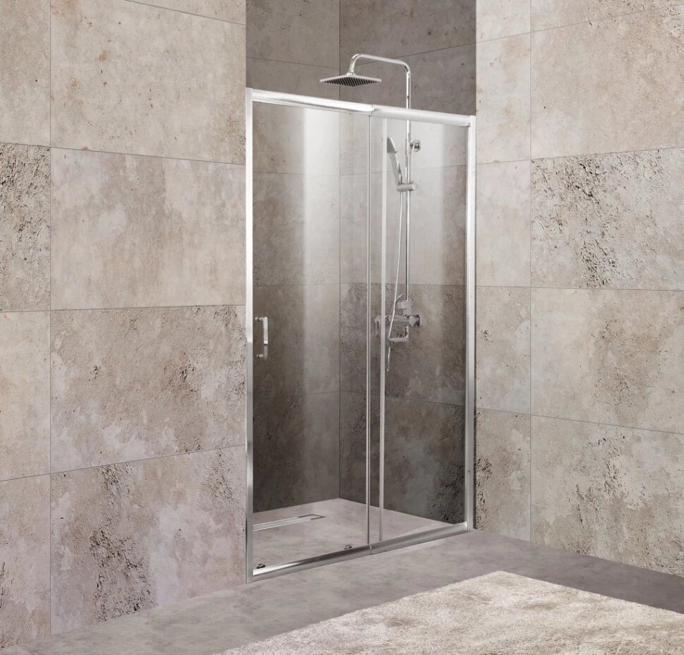 Душевая дверь 120-135 см BelBagno UNIQUE-BF-1-120/135-C-Cr прозрачное