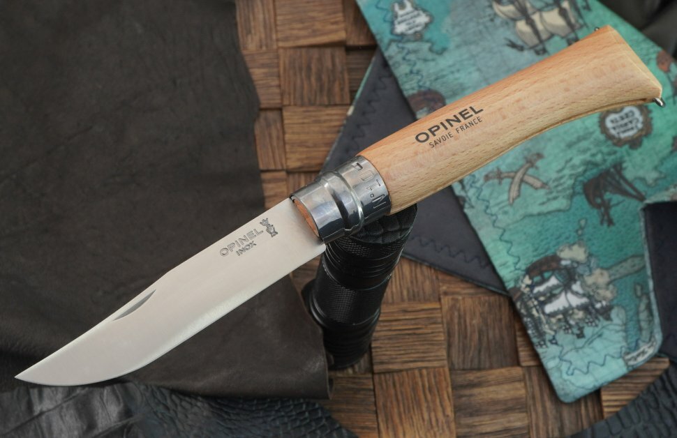 Классический складной нож Opinel №10 со штопором