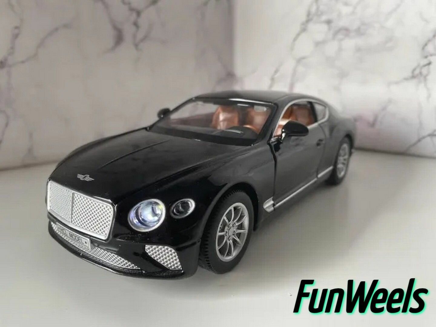 Детская игрушка металлическая инерционная модель , Bentley Continental GT (Бентли Континенталь ДжэйТи) / Масштаб 1:24