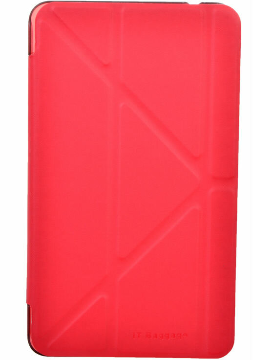 Чехол для Samsung Galaxy Tab 4 7" IT-Baggage hard case искус. кожа красный (ITSSGT4701-3)