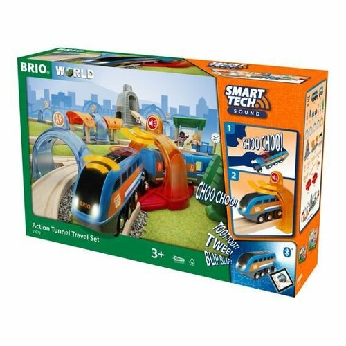 Детская деревянная железная дорога Smart Tech игрушки для детей модель туннеля игрушечный набор поездов модель железной дороги модель туннеля поезд горный туннель модель сцены поезда