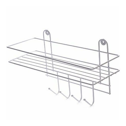 Полка в ванную 4 крючка 3312521см х8 1065₽