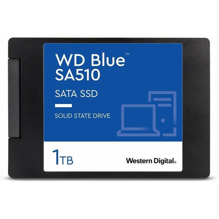 SSD накопитель Western Digital (WD) Blue SA510 3D NAND WDS100T3B0A 1ТБ 2,5 SATA (TLC)