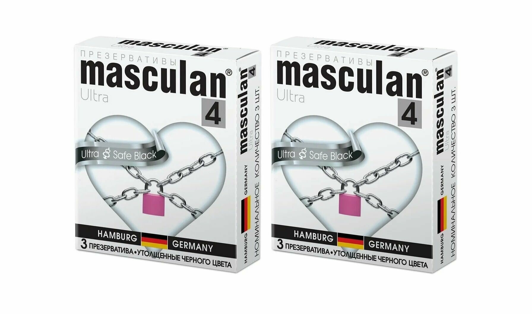 Masculan Презервативы 4 Ultra №3, ультрапрочные, 2 упаковки/