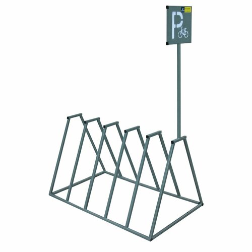 Велопарковка ВП-6 на 5 мест со знаком