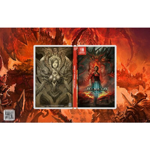 Diablo III Eternal collection Leah / Обложка для Кейса Nintendo Switch. игра diablo 3 iii eternal collection nintendo switch русская версия товар уцененный