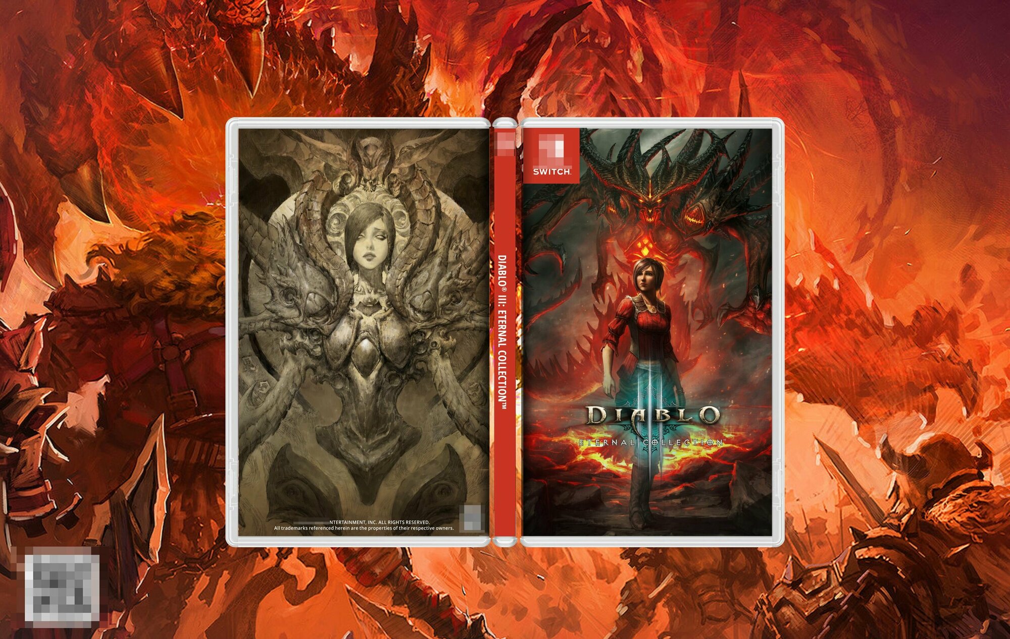 Diablo III Eternal collection "Leah" / Обложка для Кейса Nintendo Switch.