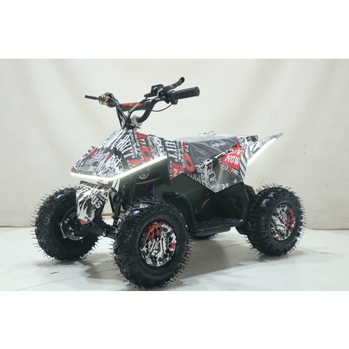 Квадроцикл Toyland ATV-2E 36V1000W Мульти черный (Scull 8)