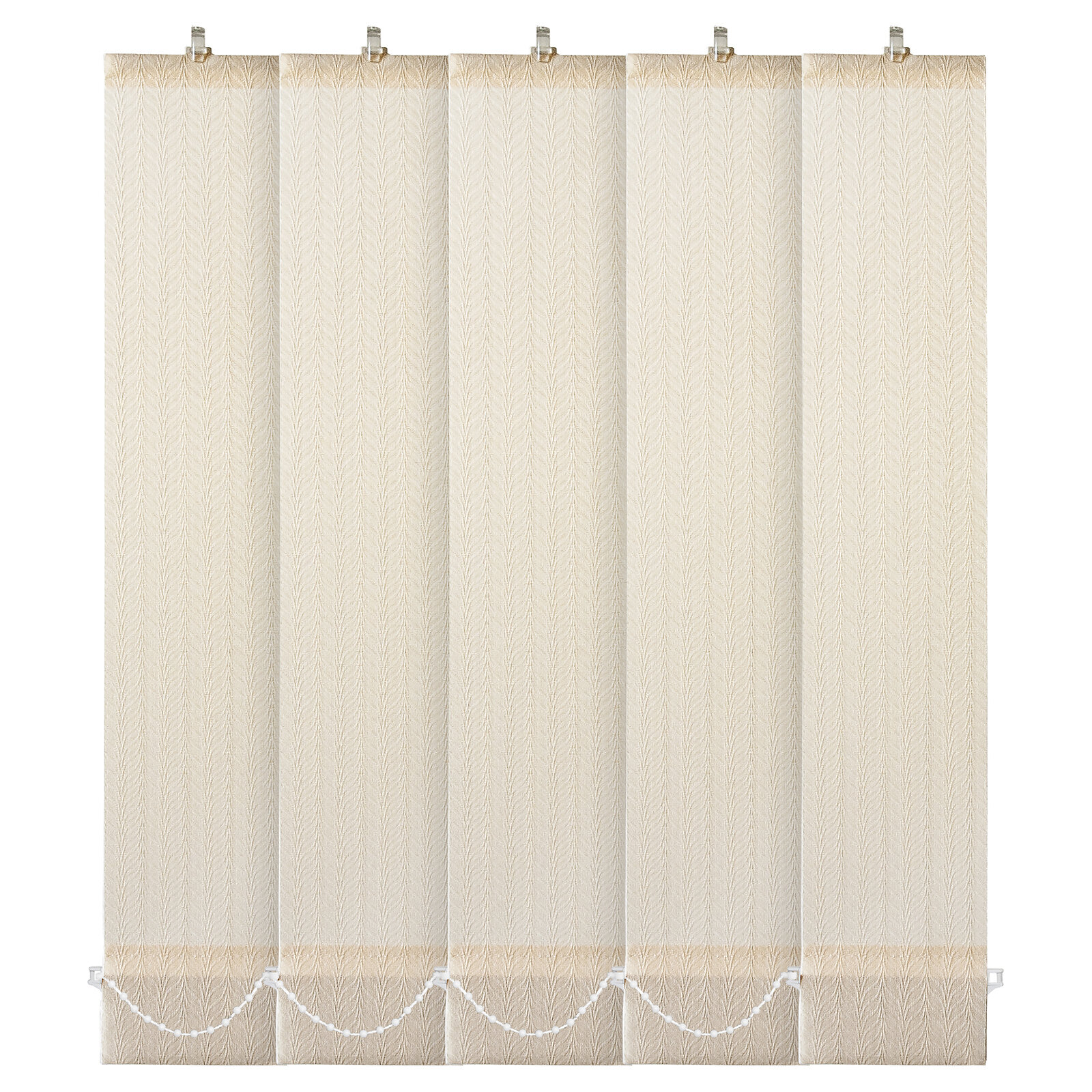 Ламели для вертикальных жалюзи 5шт Магнолия бежевая Длина 180 см