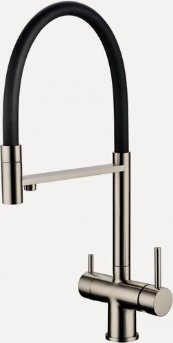 Изображение товара Смеситель для кухни Grocenberg GB4099 с гибким изливом Никель