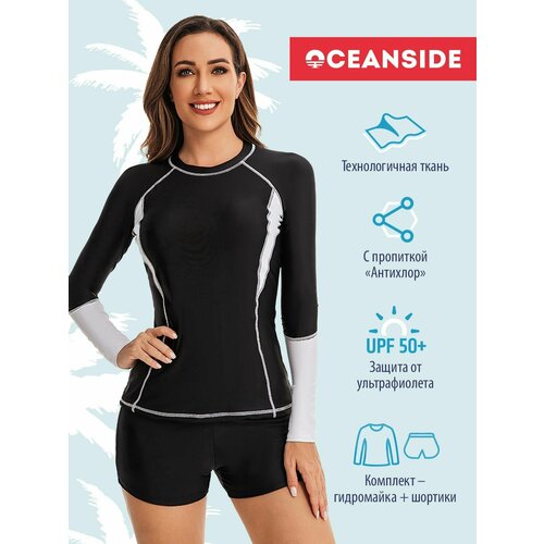 фото Купальник oceanside sport, размер 2xl, черный