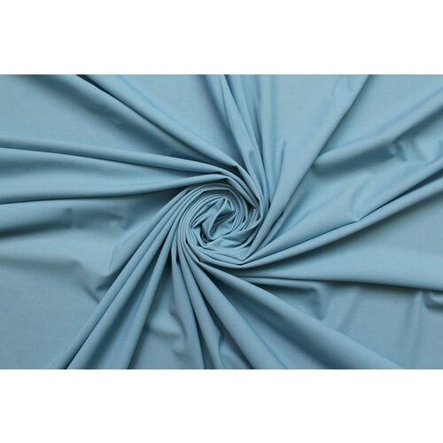 Ткань Трикотаж-кримплен светло-голубой, ш132см, 0,5 м
