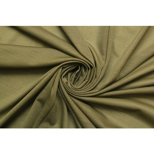 Ткань Трикотаж стрейч тёмно-фисташковый, ш116см, 0,5 м ткань трикотаж фисташкового цвета