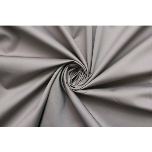 Ткань Сатин стрейч костюмный серо-стального цвета, ш148см, 0,5 м ткань сатин стрейч костюмный ярко оливкового цвета ш144см 0 5 м