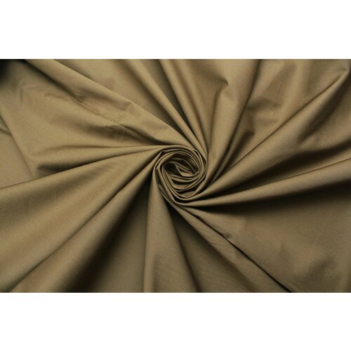 Ткань Костюмный хлопок стрейч тёмно-оливковый, 340 г/пм, ш150см, 0,5 м ткань сатин стрейч костюмный ярко оливкового цвета ш144см 0 5 м