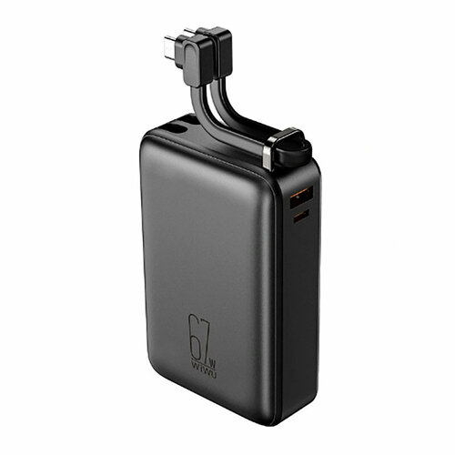 Внешний аккумулятор Wiwu Power Bank Wi-P012 Tank 20000mAh 67W Black 6976195095807 636000₽
