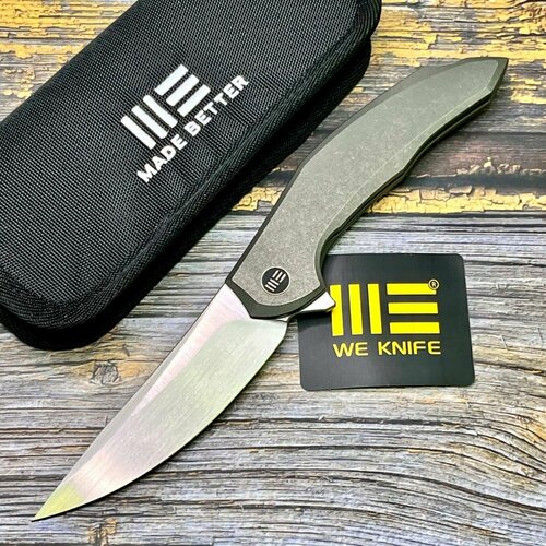 Нож складной WeKnife WE22008A-2 Merata, CPM-20CV Blade, Titanium Handle складной нож we knife vision r сталь cpm 20cv рукоять титан