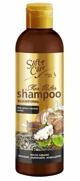 Шампунь ROMAX Soft Care, для сухих и ломких волос, 345г