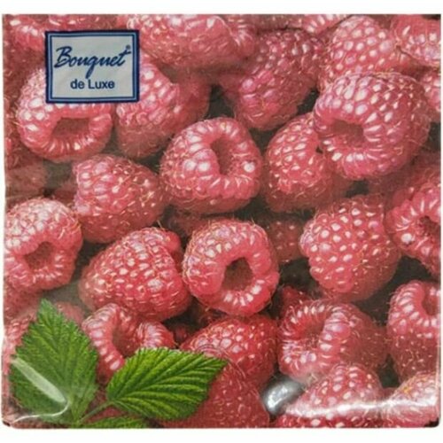 Салфетки сервировочные антелла 2424 3-х сл 25шт Малина 582₽