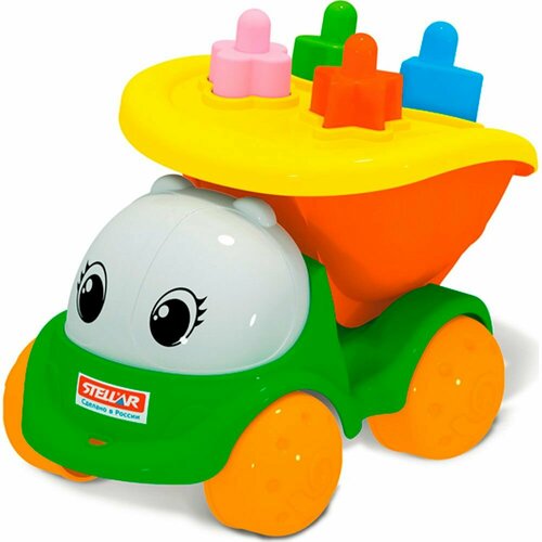 Развивающая детская игрушка, логический грузовик Пчелка