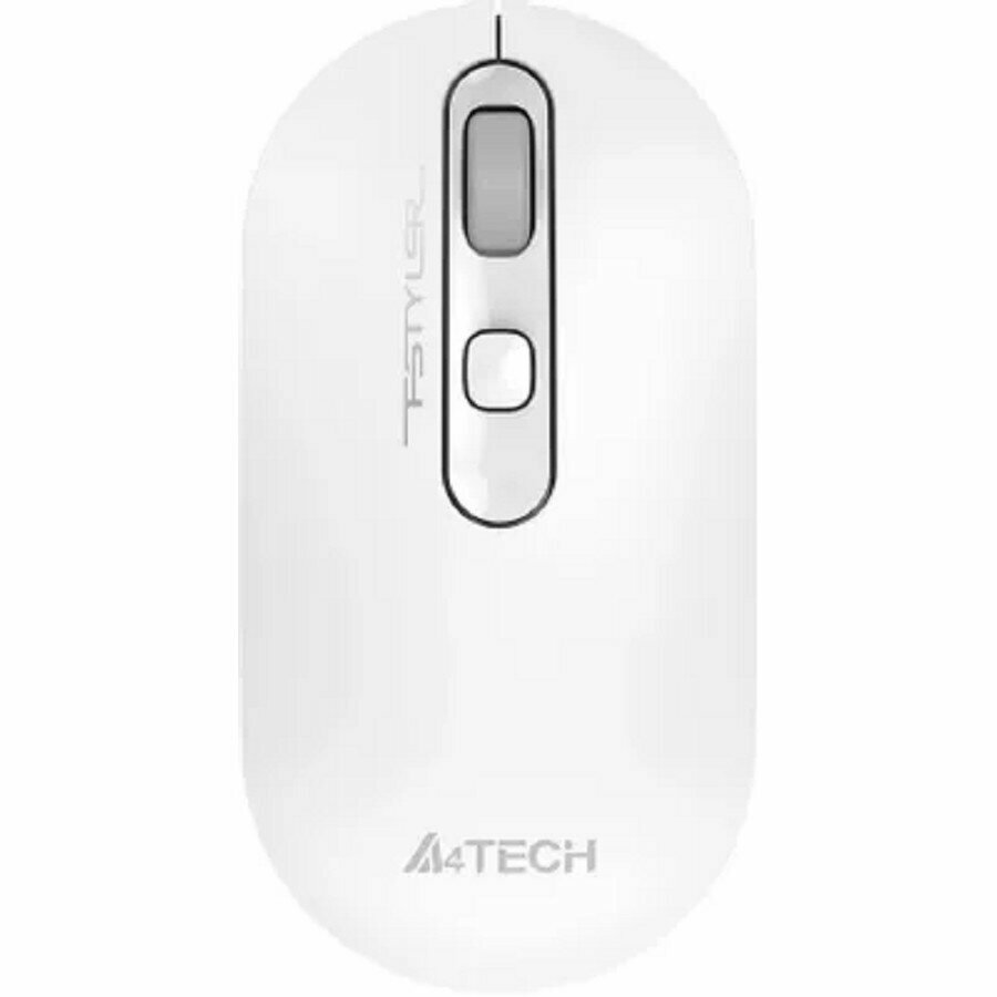 A-4Tech Мышь Мышь Fstyler FG20S белый серый оптическая 2000dpi silent беспроводная USB для ноутбука 3but