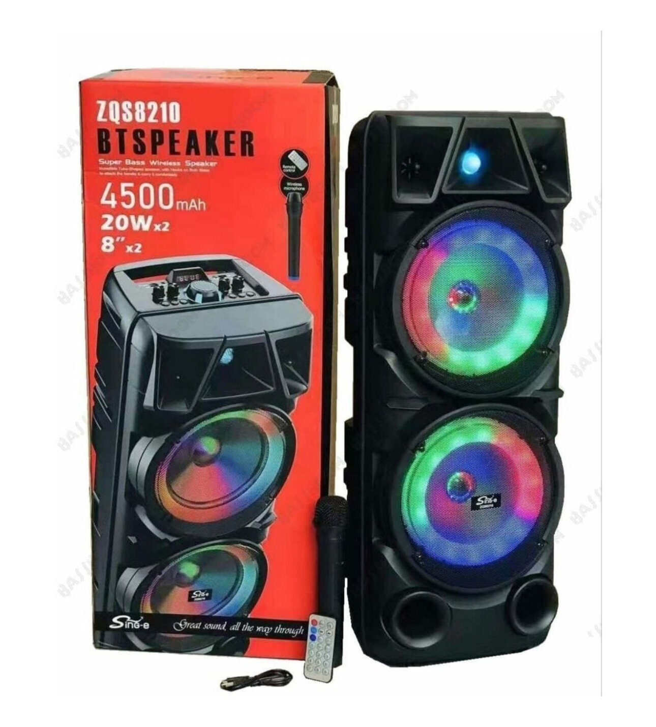 Портативная колонка BT SPEAKER ZQS-8210, черная