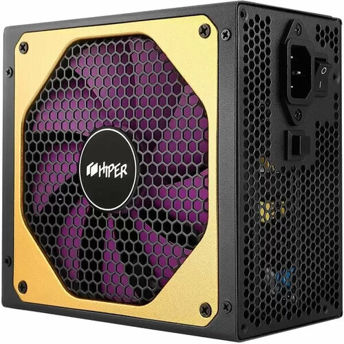 Блок питания для ПК 1300 Ватт PSU HIPER HPG-1300FM (1300W, Gold 14cm Fan, 220V input, Efficiency 93%, Modular, Black)BOX блок питания atx hiper hpg 1100fm excellent 1100w 80 gold apfc 140mm fan full modular