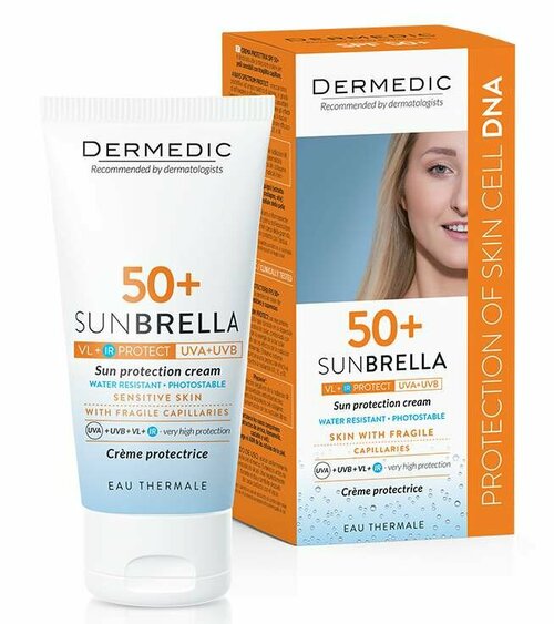 DERMEDIC Солнцезащитный крем SPF 50+ для чувствительной кожи, 50 мл