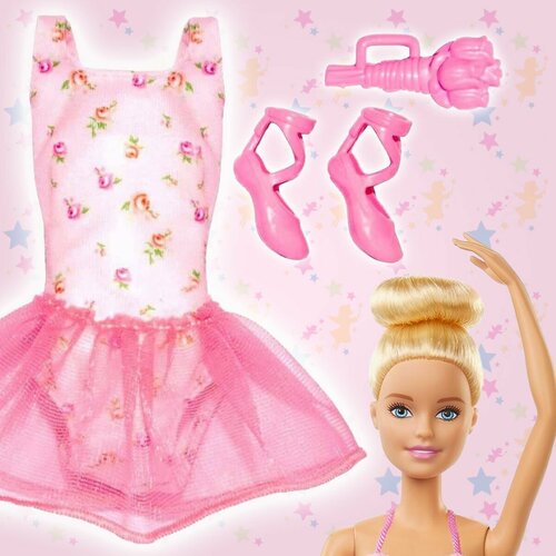 фото Одежда для кукол одежда и обувь для куклы барби, костюм балерины mattel