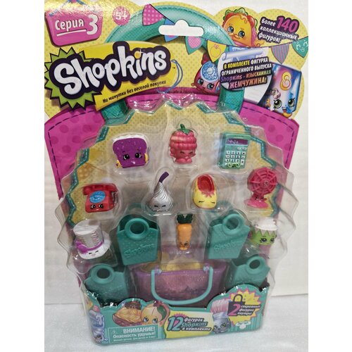 'Двенадцать Шопкинсов' с редкой Шляпкой, серия 3, Shopkins, Moose