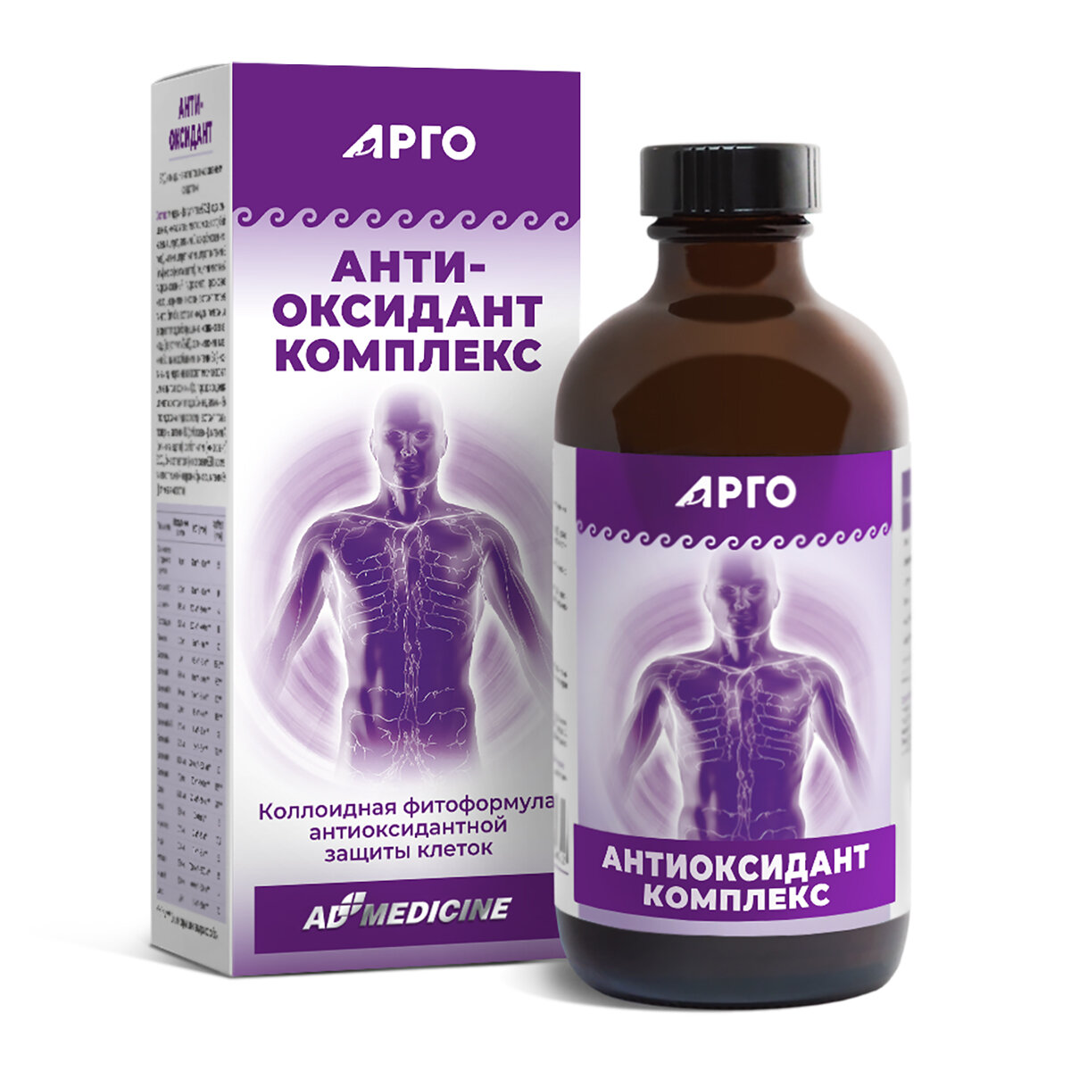 Антиоксидантный комплекс AD Medicine ЭД Медицин коллоидный 235 мл
