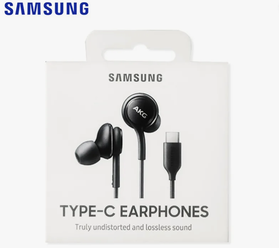 Проводные наушники Samsung Type-C Earphones Sound by AKG, Черные EO-IC100 (EO-IC100BWEGRU)