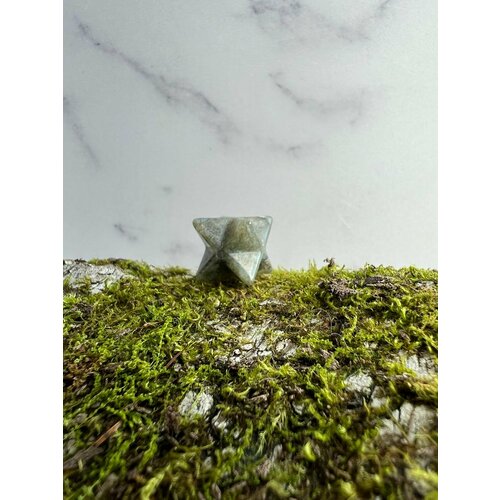 Оберег звезда меркаба из Лабрадора, 13х13 мм,