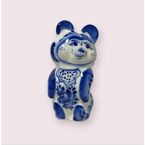 Олимпийский мишка Гжель 10 см