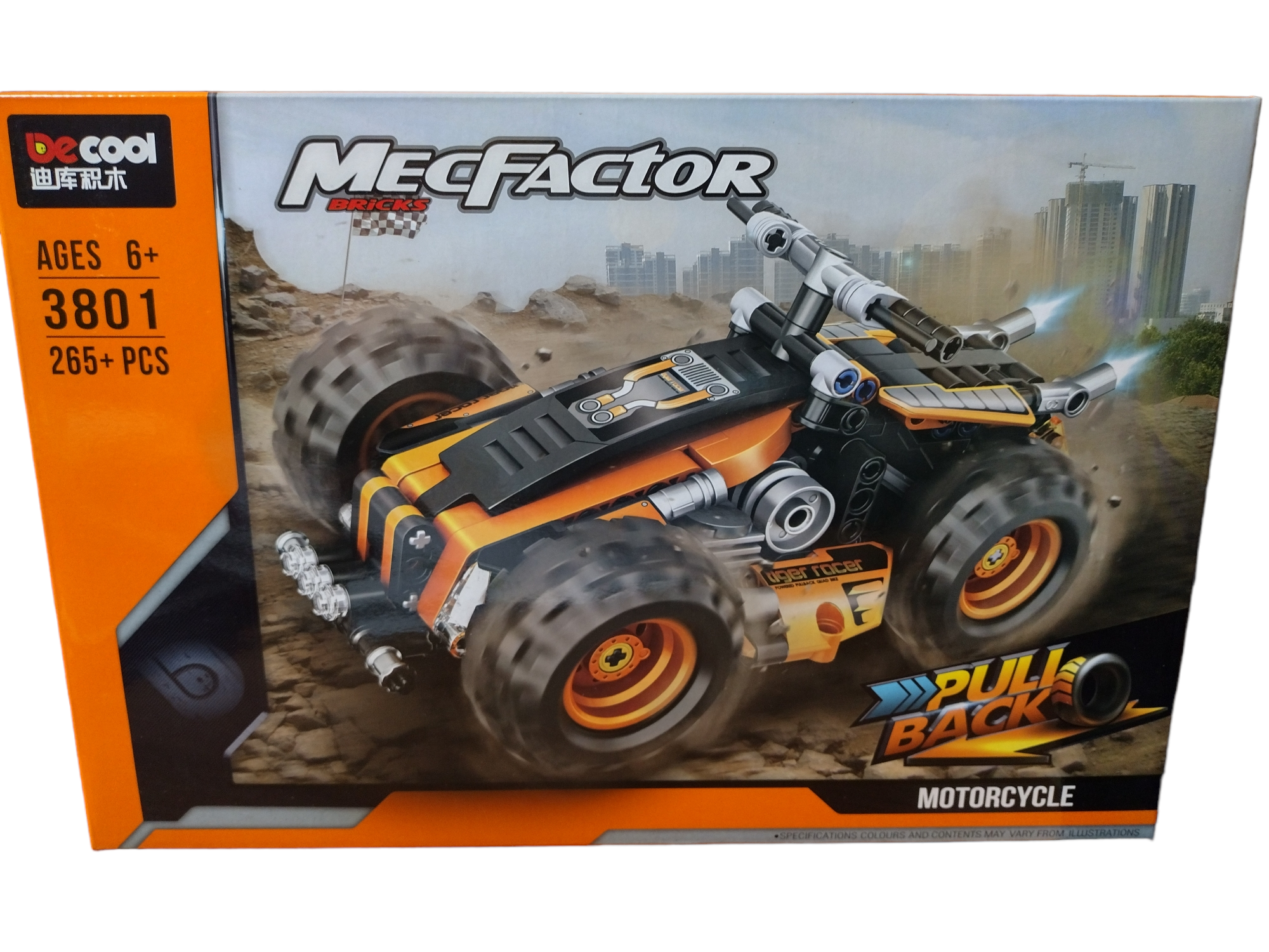 Конструктор Jisi bricks (Decool) MecFactor 3801 Квадроцикл, 265 дет.