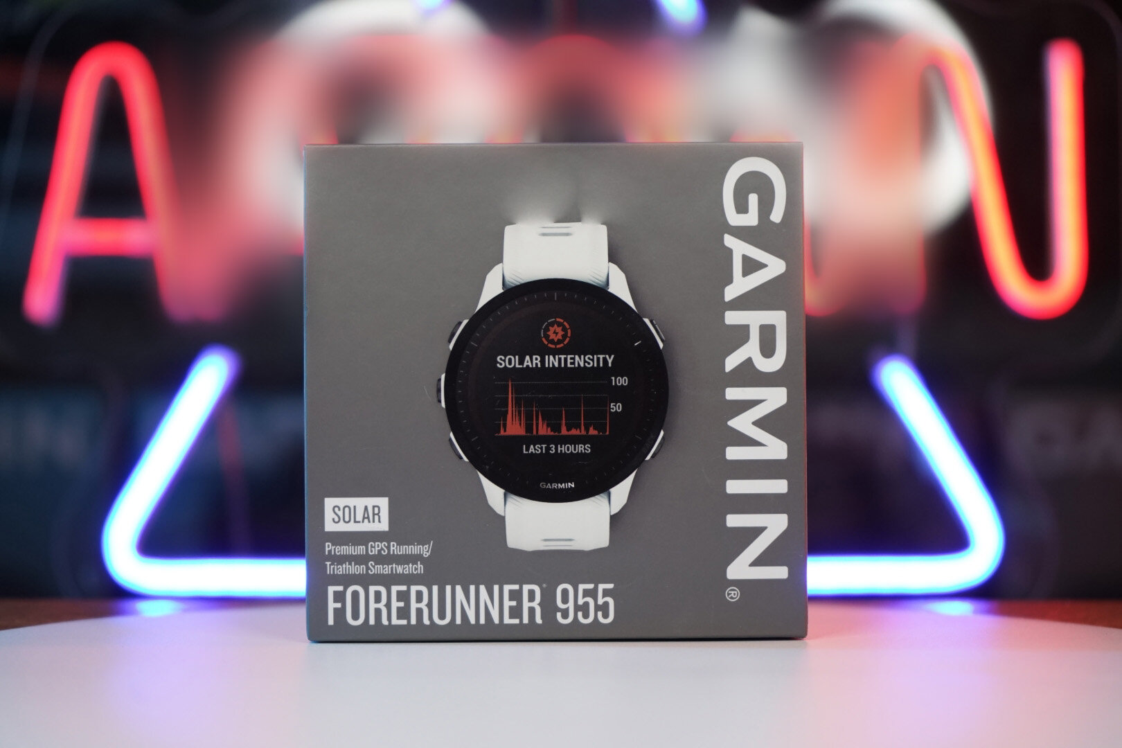 GARMIN Forerunner 955 Solar Whitestone - белые