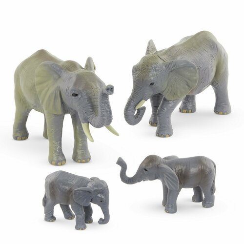 Игровой набор с фигурками Terra Семейство африканских слонов; закрытая упаковка