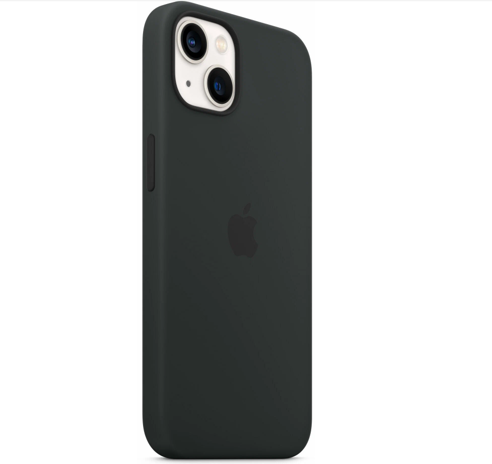 Чехол Силиконовый с цветной анимацией для iPhone 13, Slicone Case MagSafe/черный — фото 1