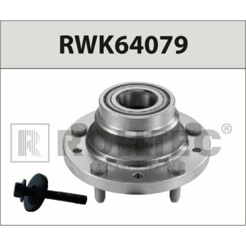 ROLLTEC RWK64079 Ступица колеса в сборе с подшипником передняя, ремкомплект Ford galaxy, s-max, 2006-2015