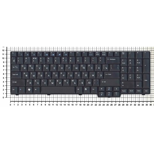 Клавиатура для ноутбука ACER NSK-AFT01 черная матовая клавиатура для ноутбука acer nsk aft01