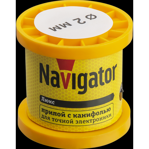 Navigator Припой 93 084 NEM-Pos02-61K-2-K100 (ПОС-61, катушка, 2 мм, 100 гр) 93084 (10 шт.)