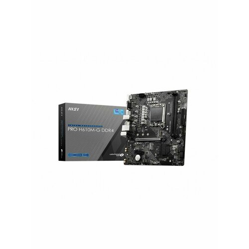 Материнская плата MSI LGA 1700, Intel H610 материнская плата asrock h610m hvs m 2 r2 0 soc 1700 intel h610 2xddr4 matx ac 97 8ch 7 1 gblan vga hdmi