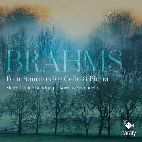 Marie-Claude Bantigny & Karolos Zouganelis - Brahms: Four Sonatas for Cello & Piano (2CD) 2023 Digipack Аудио диск