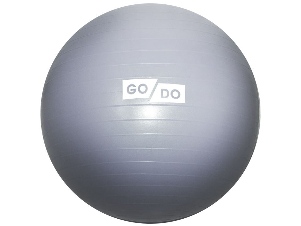 Мяч для фитнеса Anti-burst GYM BALL матовый. Диаметр 75 см: FB-75 1220 г (Серебро)