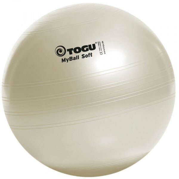 Гимнастический мяч TOGU My Ball Soft 55 см белый перламутровый