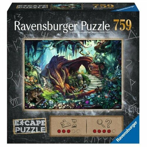 Пазл-квест Ravensburger 759 Дракон, арт.17529