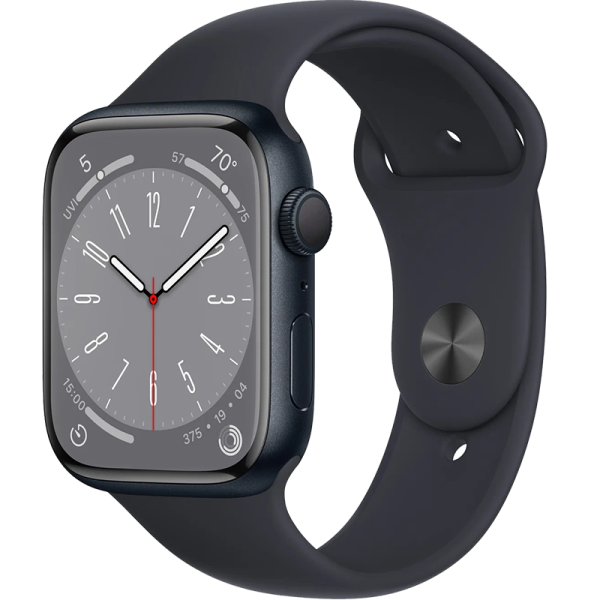 Apple Умные часы Apple Watch Series 8, 45 мм, M/L Midnight Aluminium (MNUL3)